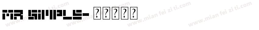 Mr Simple字体转换